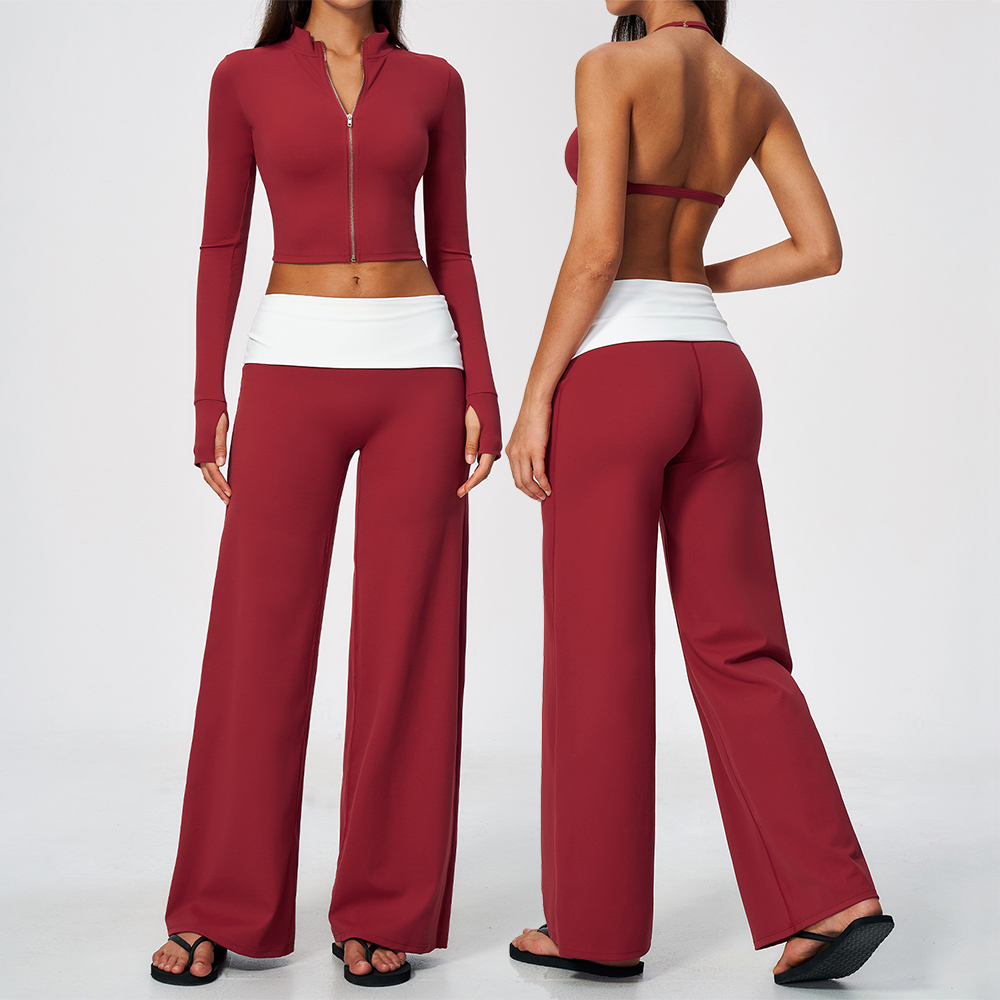 Zip Jacket Wide Leg Pants 2 Pi - Yoga Fitness Yoga recension och pris