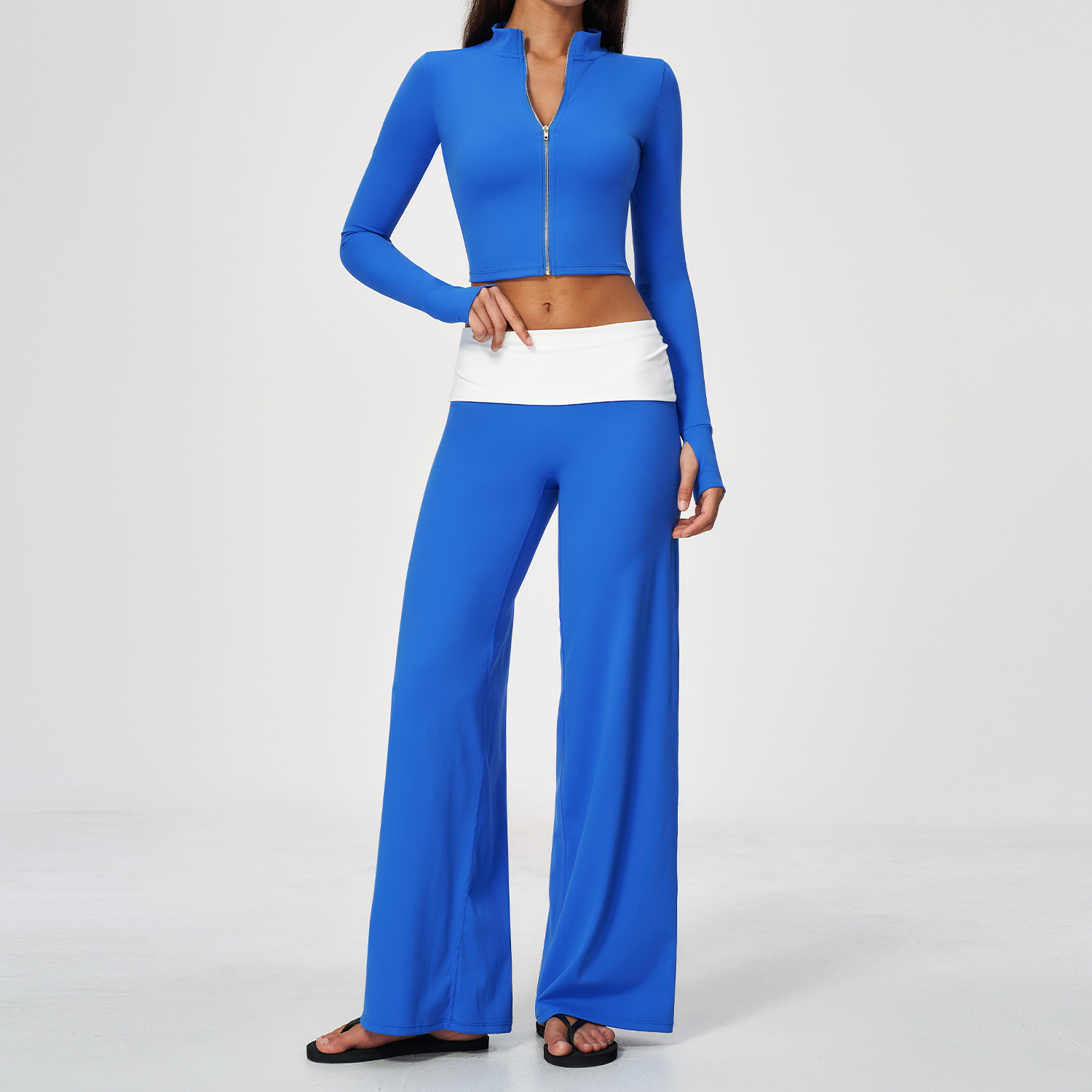 Zip Jacket Wide Leg Pants 2 Pi - Yoga Fitness Yoga recension och pris