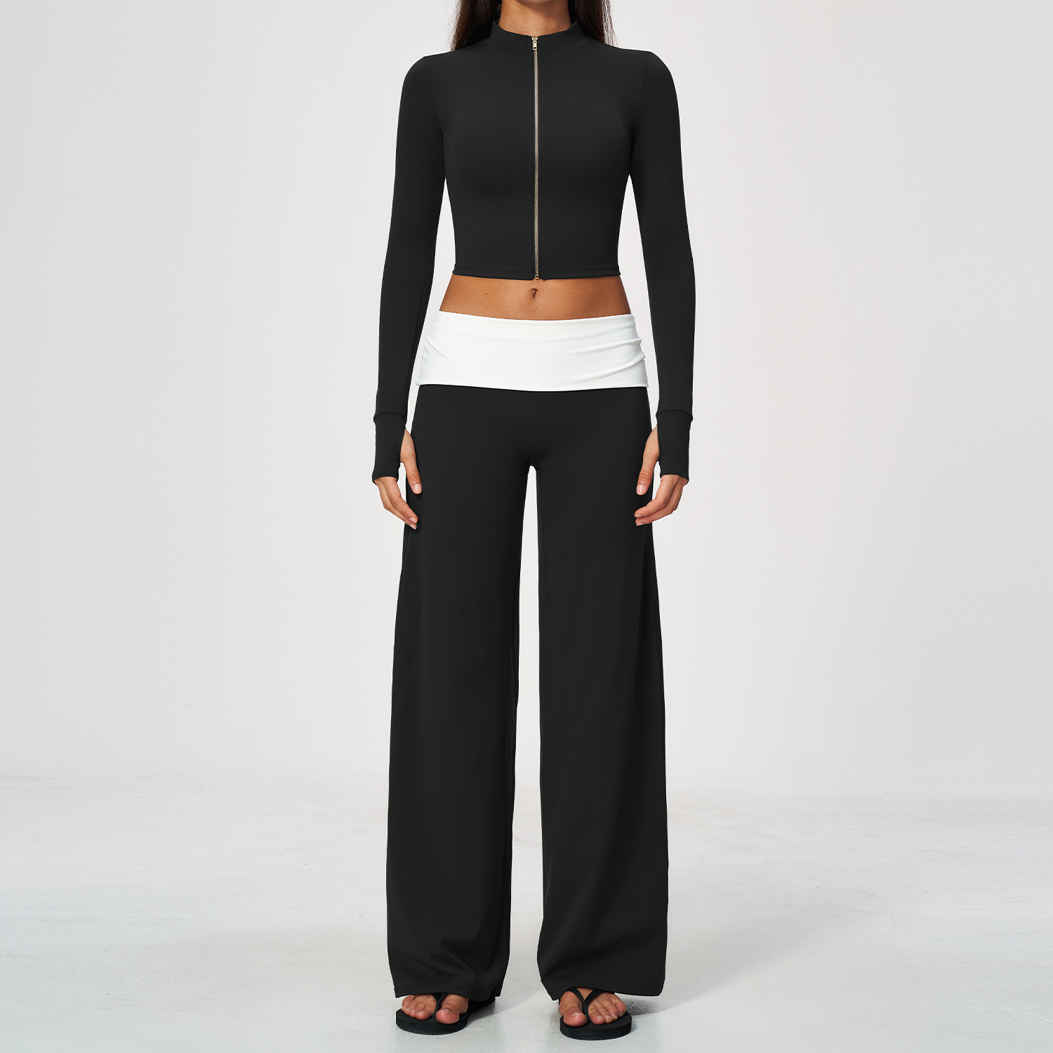 Zip Jacket Wide Leg Pants 2 Pi - Yoga Fitness Yoga recension och pris