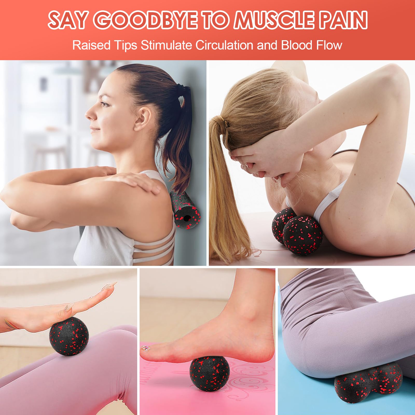 Hollow Yoga Roller Massage Pea - Yoga Fitness Ball recension och pris