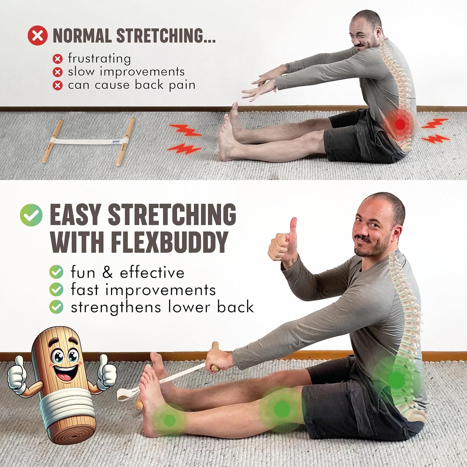 Hamstring Stretcher Adjustable - Yoga Fitness Yoga recension och pris