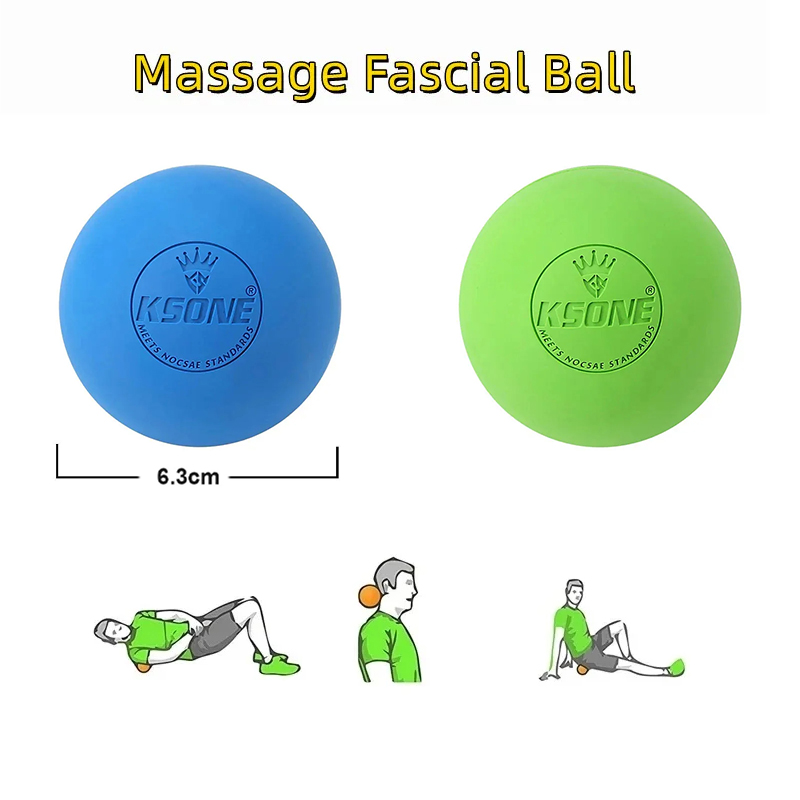Rubber Fascia Massage Ball Yog - Yoga Fitness Ball recension och pris