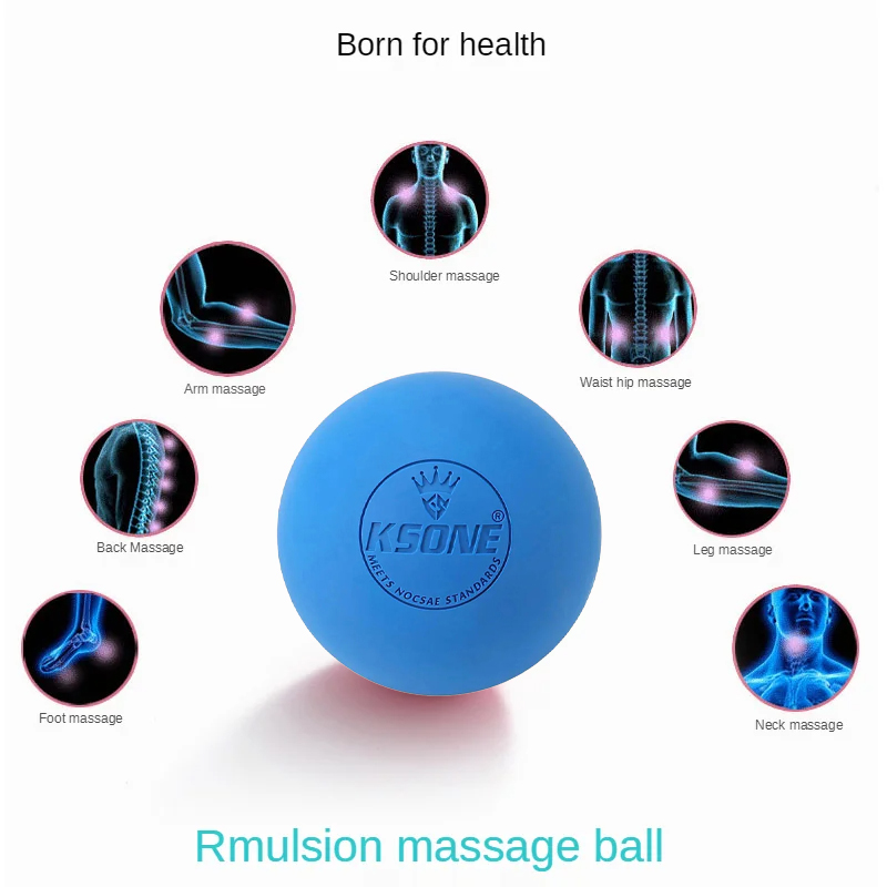 Rubber Fascia Massage Ball Yog - Yoga Fitness Ball recension och pris