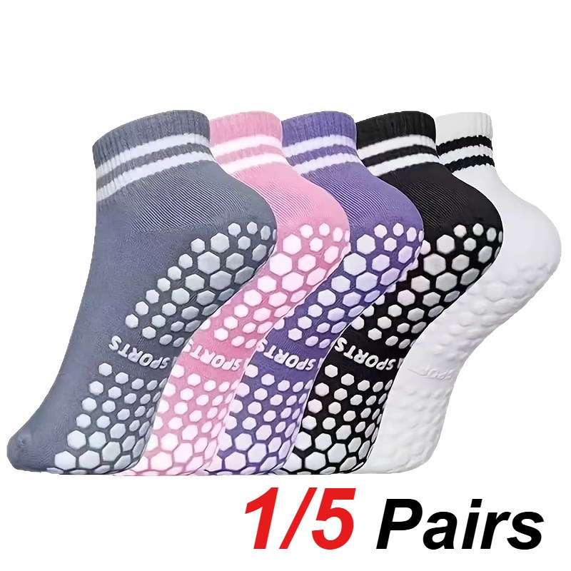 1/5 Pair Women's Silicone Anti - Yoga Fitness Yoga recension och pris