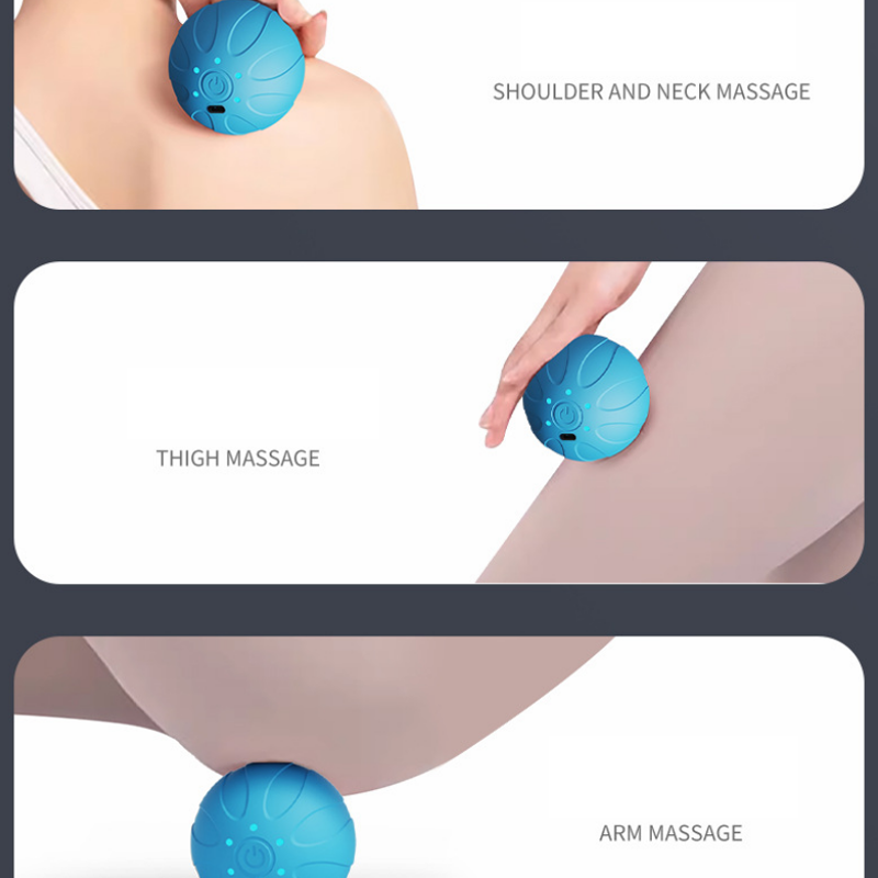 New Vibrating Massage Ball Han - Yoga Fitness Ball recension och pris