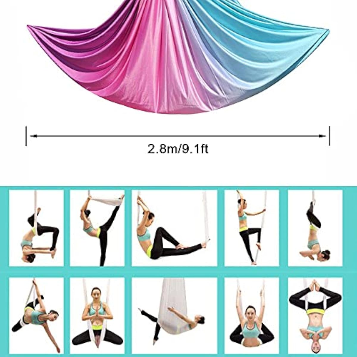 Aerial Yoga Hammock 5M x 2.8M  - Yoga Swing Aerial recension och pris