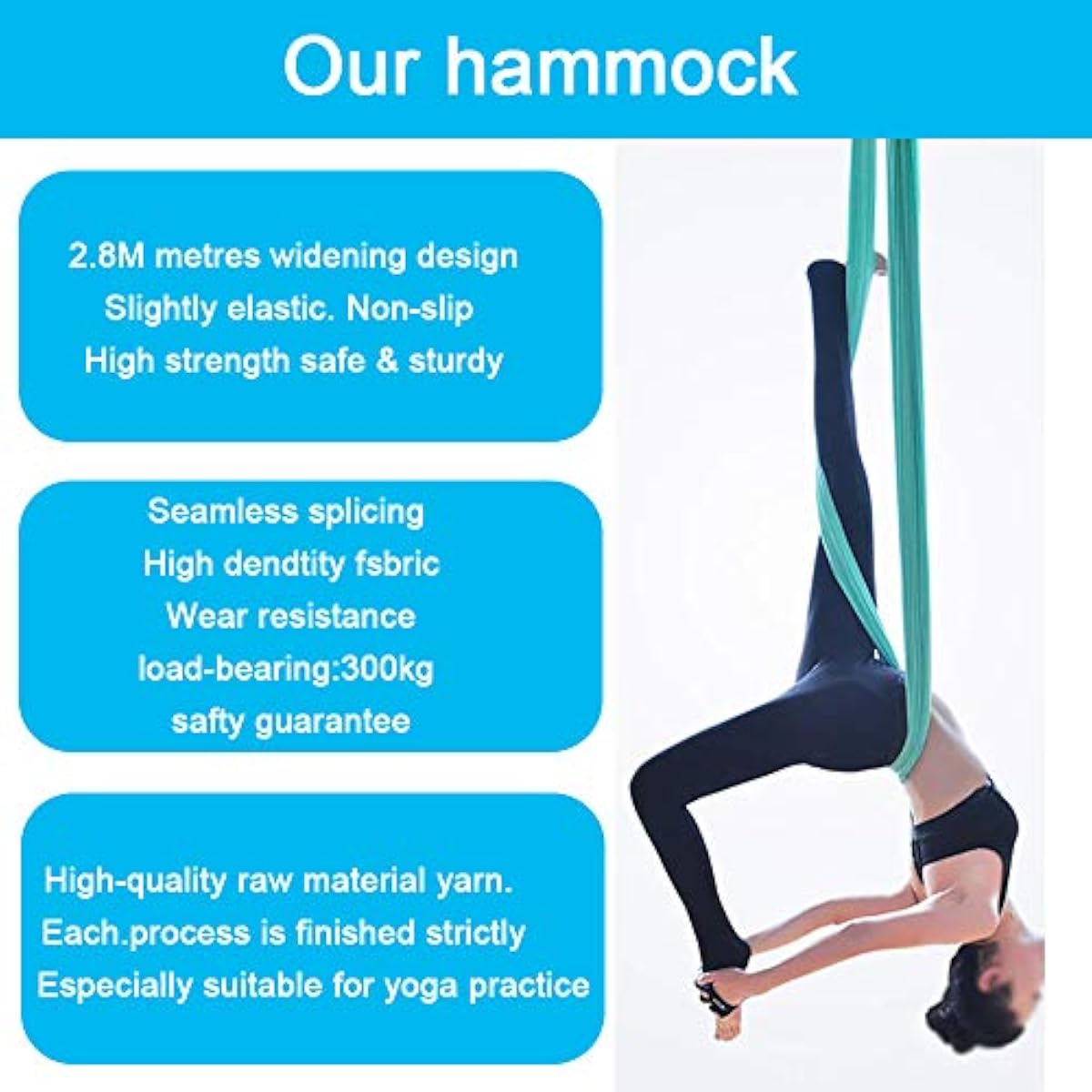 Aerial Yoga Hammock 5M x 2.8M  - Yoga Swing Aerial recension och pris
