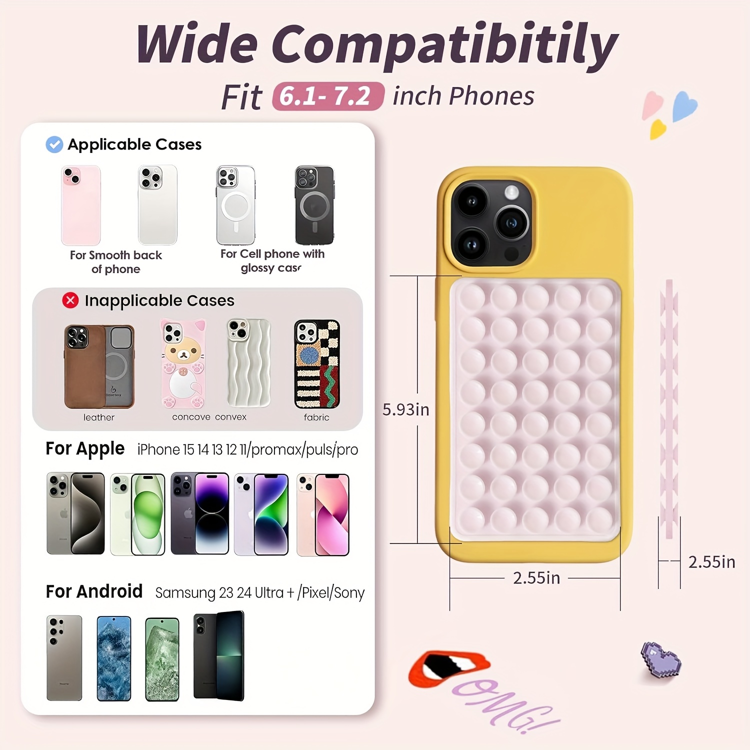 2pcs Double-Sided Silicone Suc - Yoga Fitness Yoga recension och pris