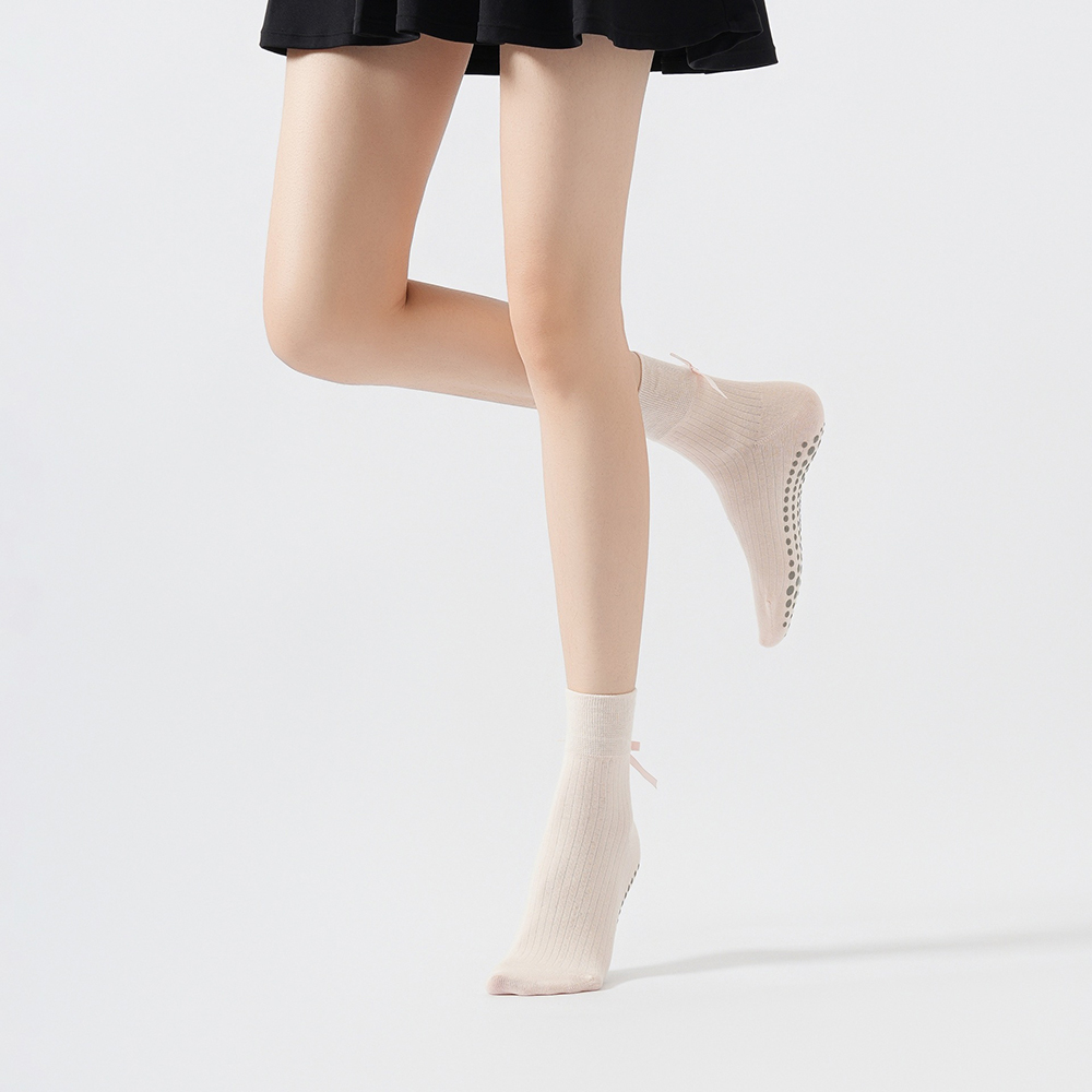 Cute Bowknot Yoga Socks Girls  - Yoga Fitness Yoga recension och pris